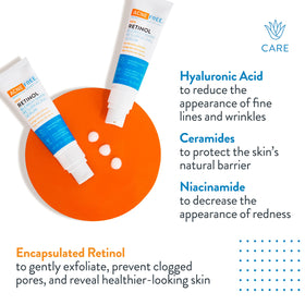 AcneFree 1 oz packaging label showing product name and size