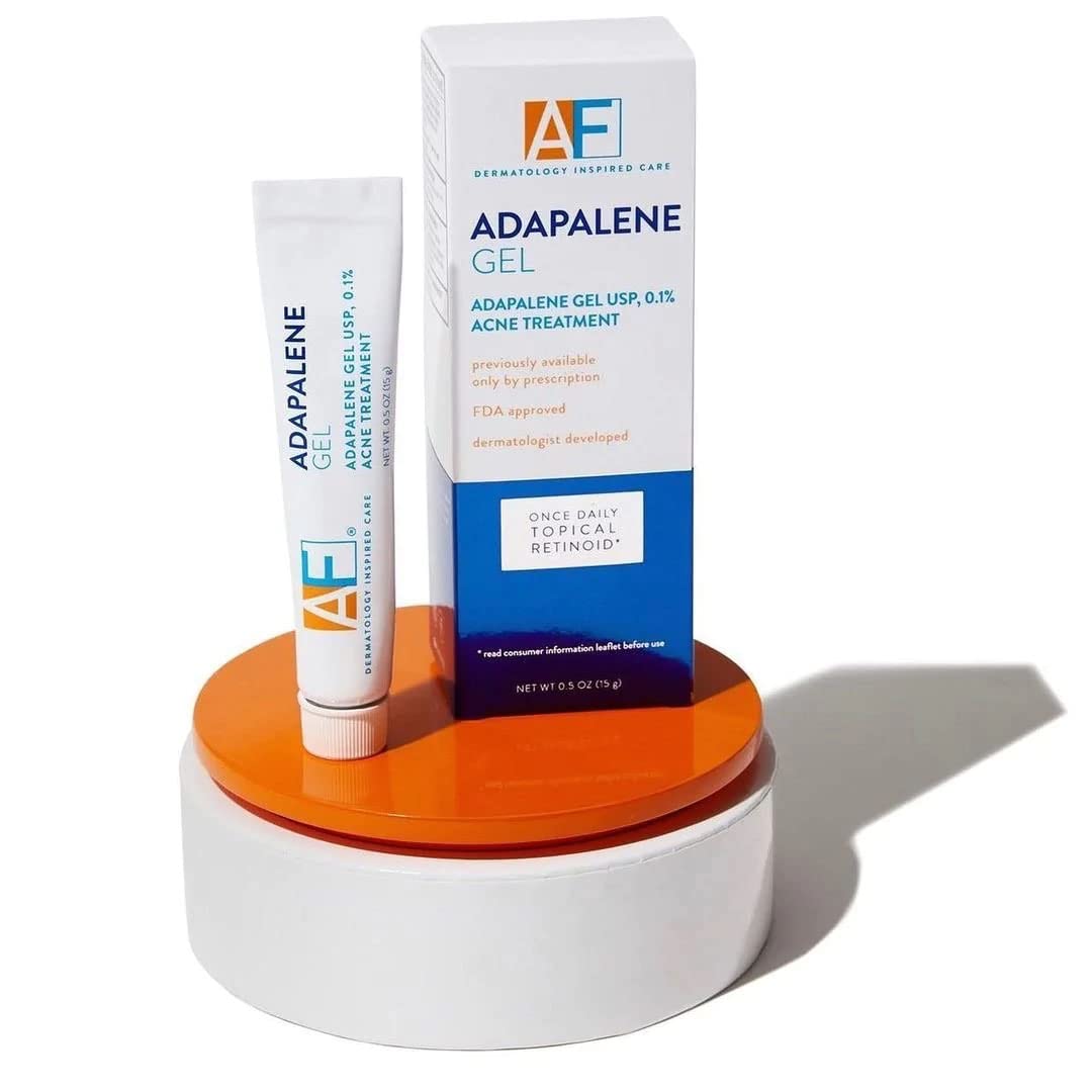 AcneFree tube on bathroom counter showing routine-friendly dermatologist developed benefit