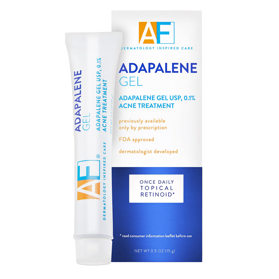 AcneFree front tube view showing product labeling and compact 0.5 oz size benefit