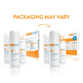 AcneFree product being applied to face demonstrating practical daily treatment benefit