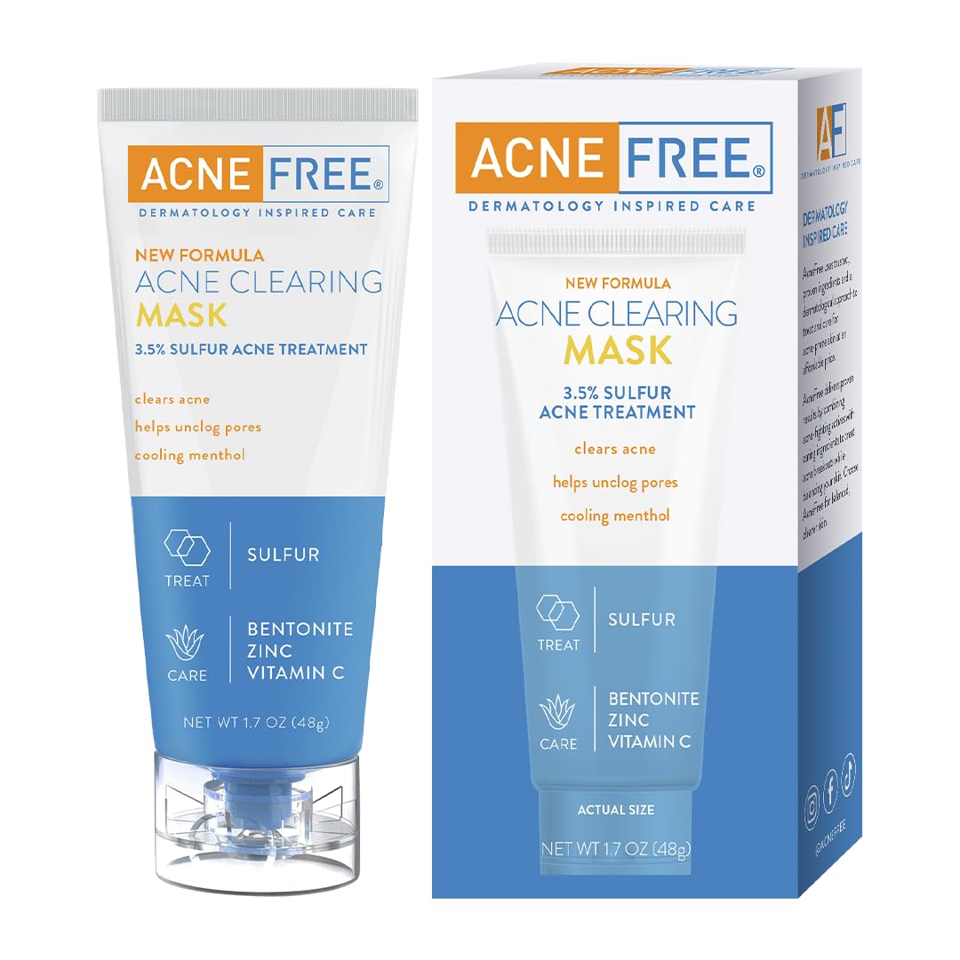 AcneFree front packaging showing clear product name and benefits