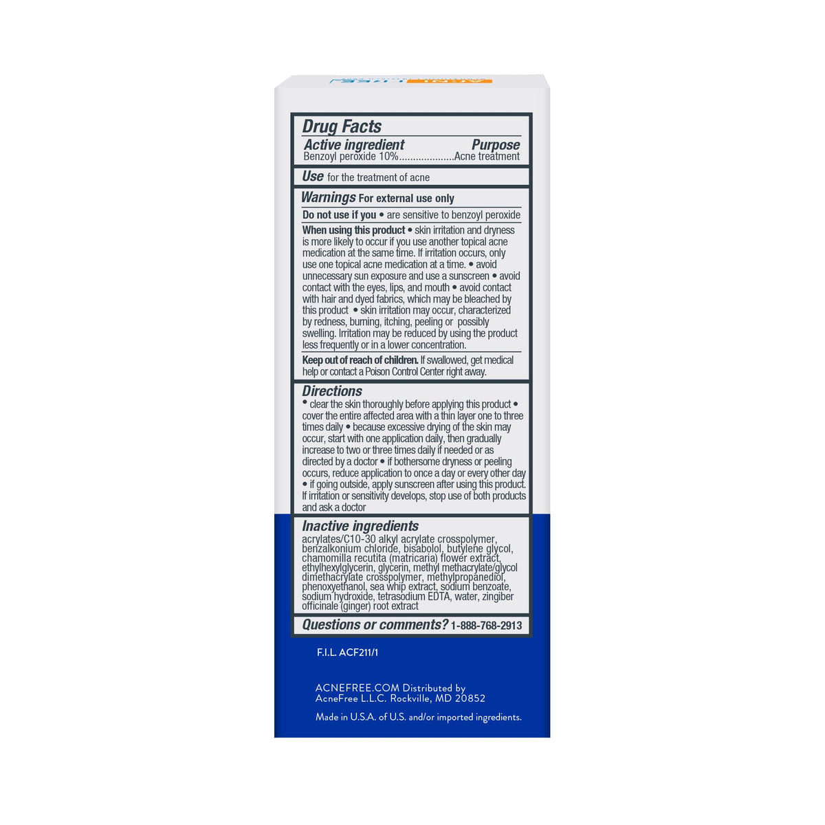AcneFree Terminator 10 in a bathroom setting illustrating routine compatibility benefit