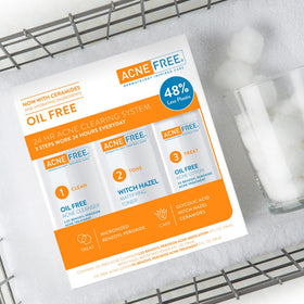 AcneFree cleanser foam texture on skin showing gentle but effective cleansing benefit