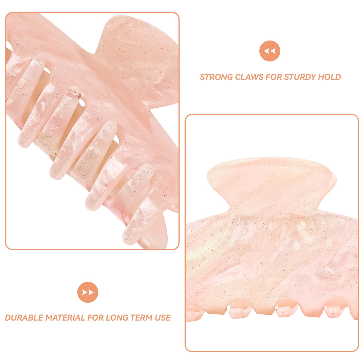 ACO-UINT detailed teeth and metal spring, secure grip benefit