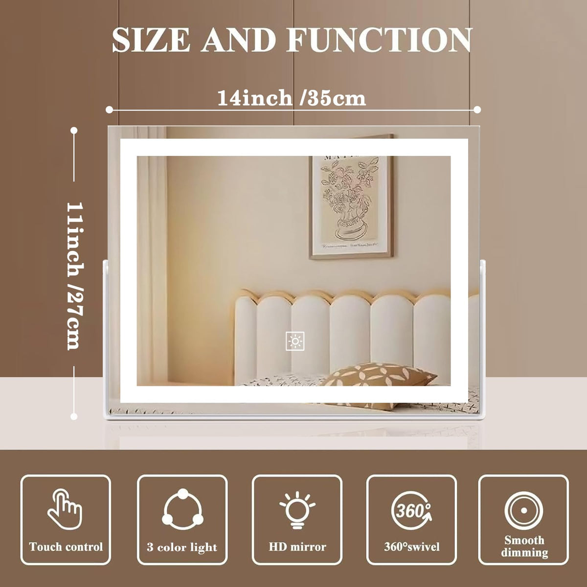 ACOLAR close-up of premium metal frame highlighting durable construction and modern look