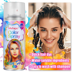 Acomler purple visible spray mist texture for quick-dry finish