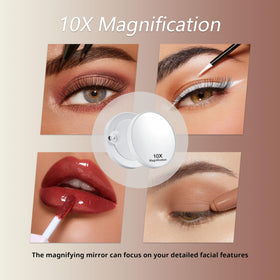 Acoolda detachable 10x magnifier attached for precise eyebrow and eyelash work