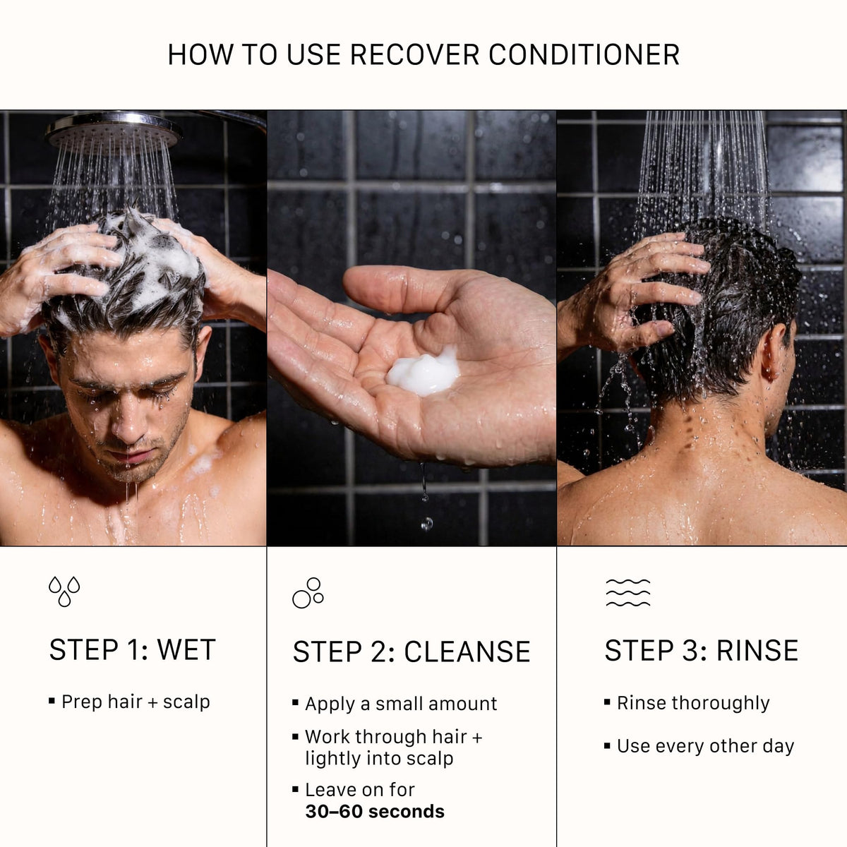 ACTIIV conditioner placed in bathroom setting showing routine integration