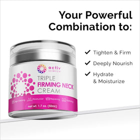 ACTIVSCIENCE open jar texture showing creamy formula for easy absorption