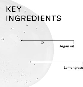 Acure bottle label detail displaying vegan and sulfate-free benefits
