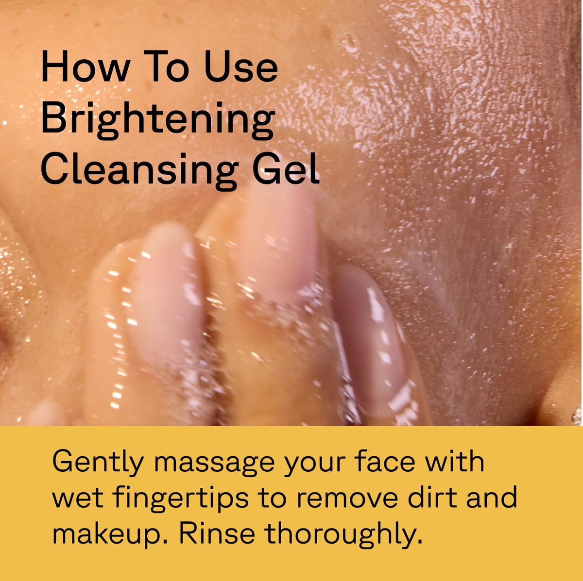 Acure cleansing gel in bathroom routine suggesting daily brightening usage