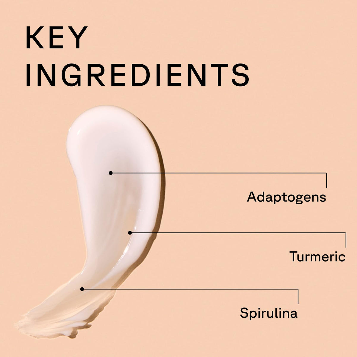 Acure cream spread on hand illustrating lightweight hydration benefit