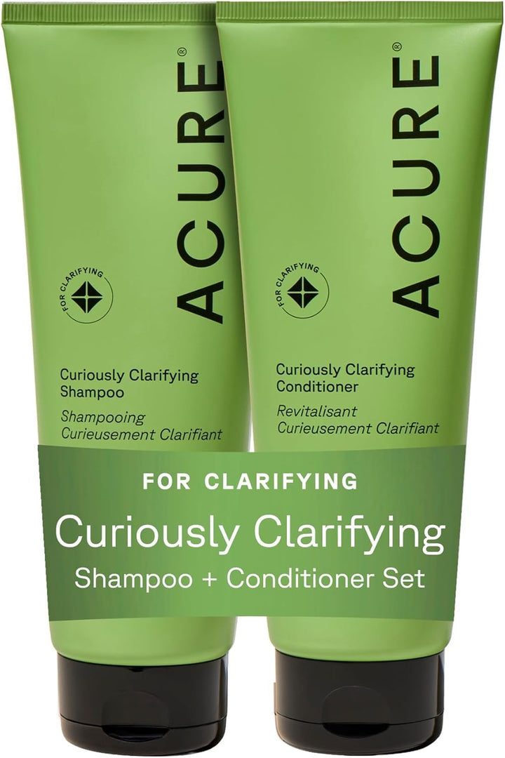 Acure front packaging showing shampoo and conditioner for refreshed hair