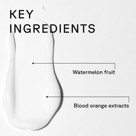 Acure watermelon and blood orange extracts displayed highlighting natural ingredient benefit