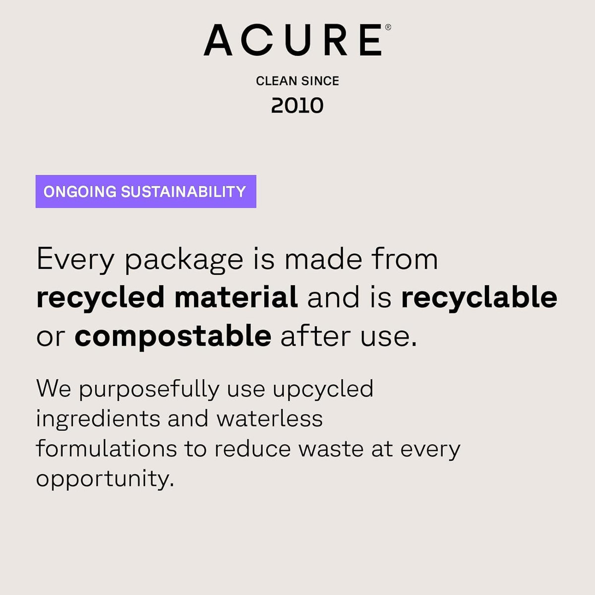 Acure jar placed on bathroom shelf, lifestyle scene conveying nightly routine