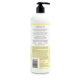 Adamia dispensing macadamia oil-rich lotion emphasizing nourishing ingredients