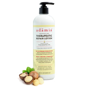 Adamia front pump bottle showing packaging and easy-dispense for daily use