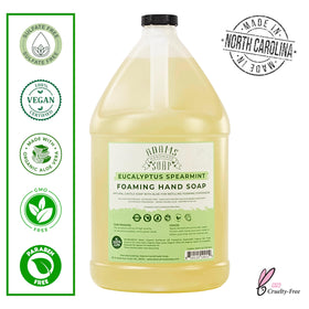 Adams Handmade Soap foam texture close-up displaying gentle lather and skin-friendly feel