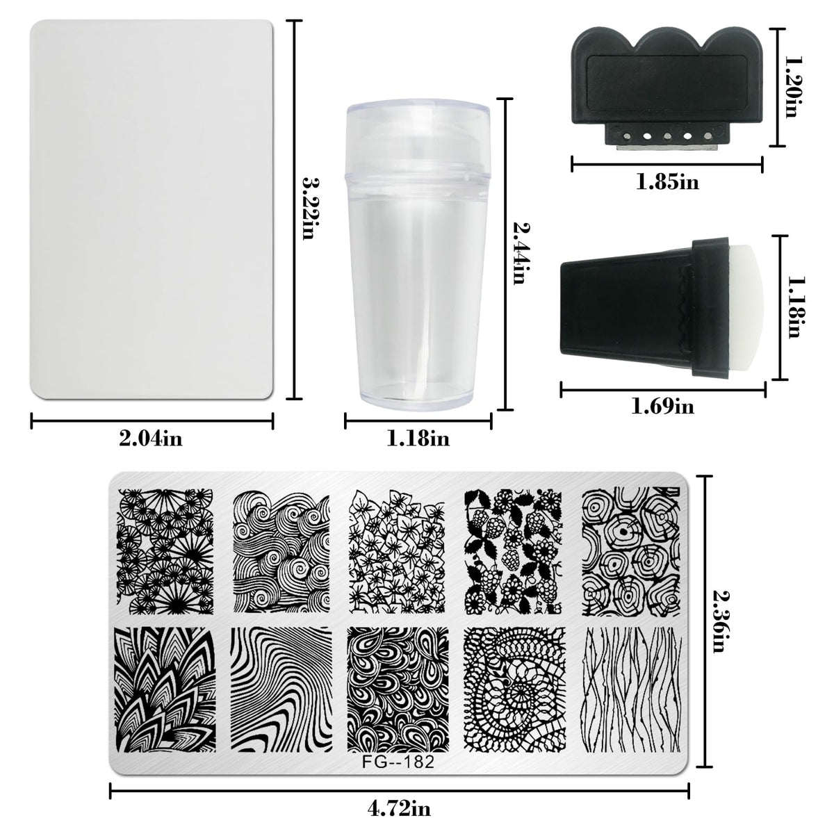 AddFavor clear jelly stamper detail for precise nail placement