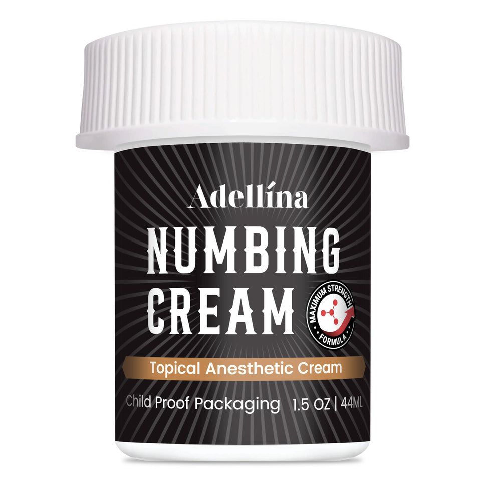 Adellina front packaging showing tube and branding for quick identification