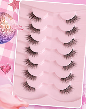 Adious lashes held in hand demonstrating lightweight comfort