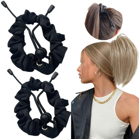 Adjust Satin Hair Tie close-up of satin texture protecting hair