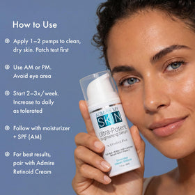 Admire My Skin before and after mockup illustrating visible reduction in dark spots over time