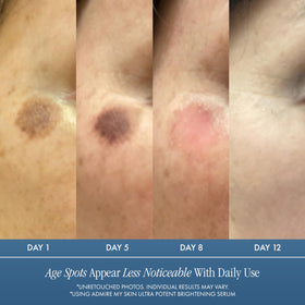 Admire My Skin serum texture close-up showing lightweight, fast-absorbing consistency