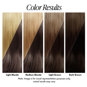 Adore applying 107 Mocha to hair demonstrating easy at-home use