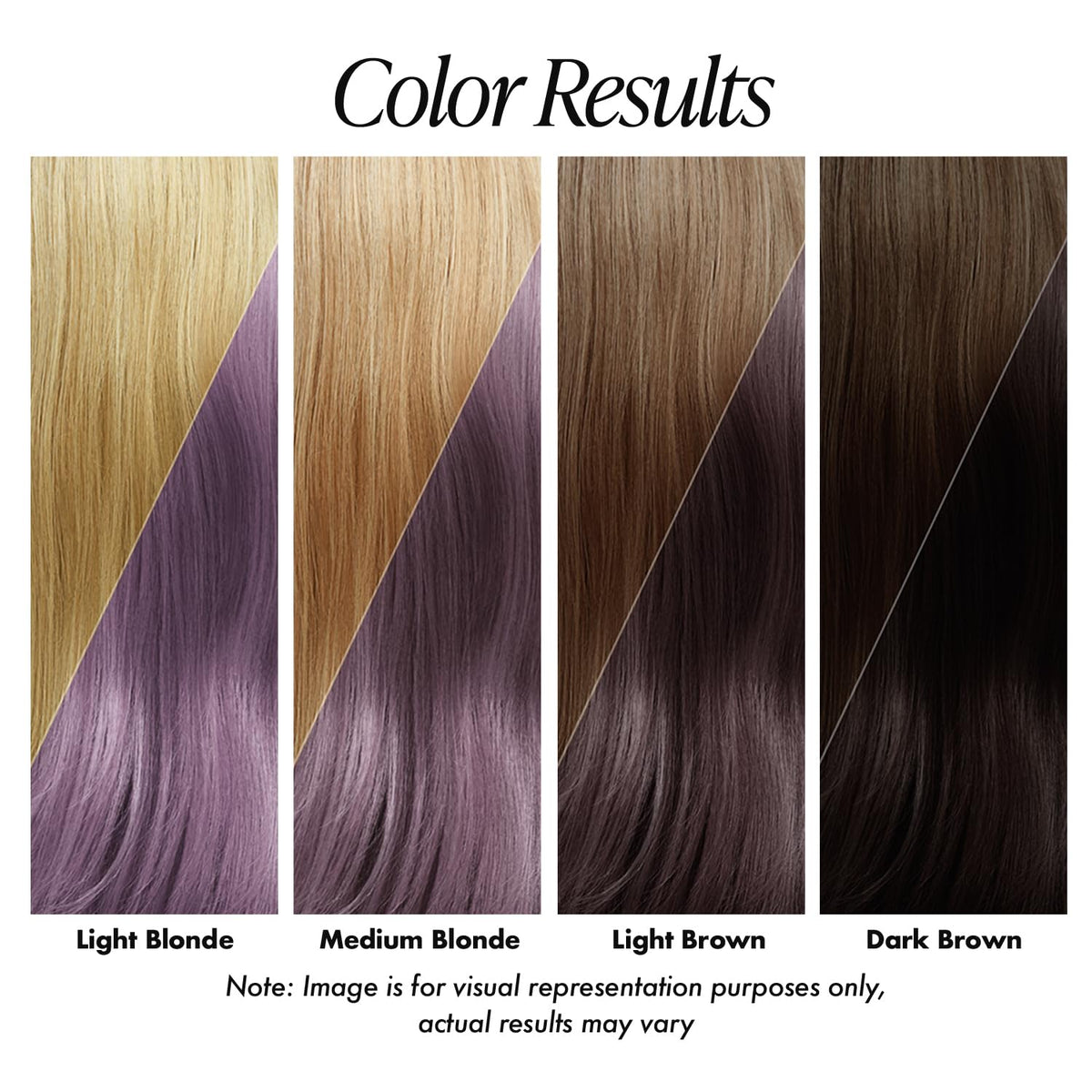 Adore application on hair with brush showing smooth deposit and even coverage benefit