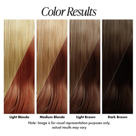 Adore bottle being dispensed onto hair for easy, no-mix application benefit