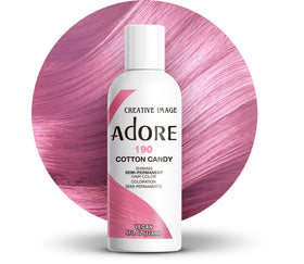 Adore bottle front view showing Cotton Candy pink and ready-to-use convenience