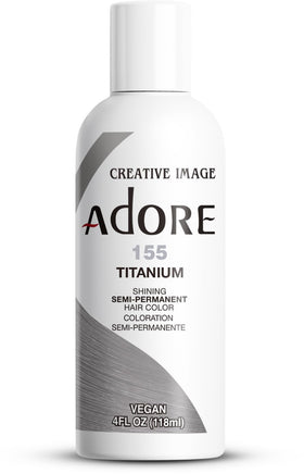 Adore front packaging showing 155 Titanium and bold grey tone benefit