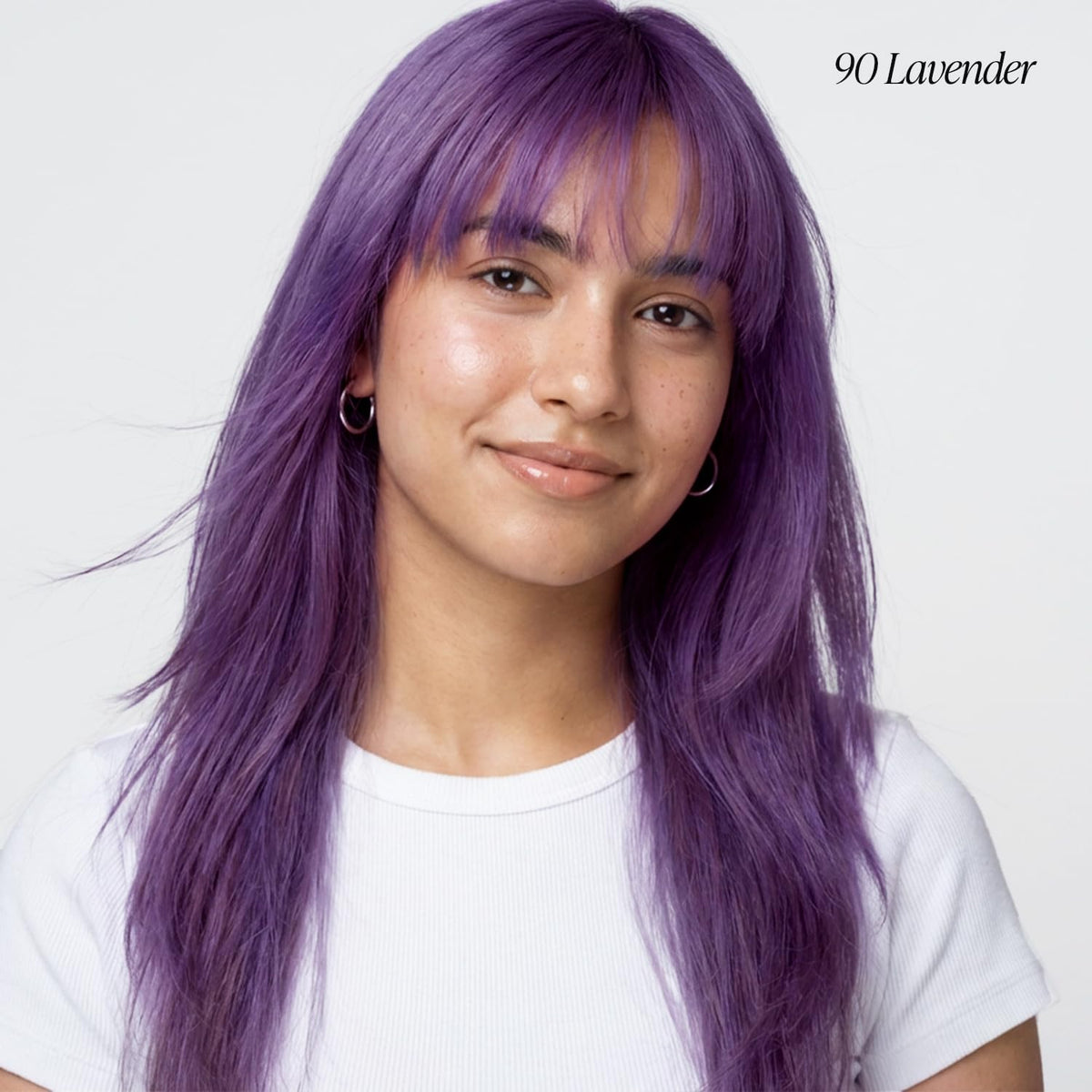 Adore lavender pigment swirl illustrating rich color payoff and vibrant purple tones