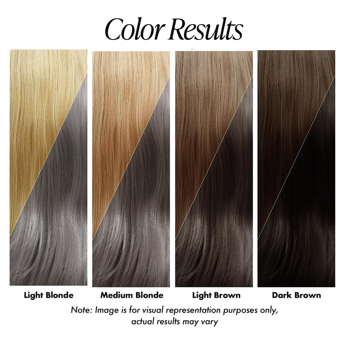 Adore Mystic Grey being applied to hair showing brand delivering even color