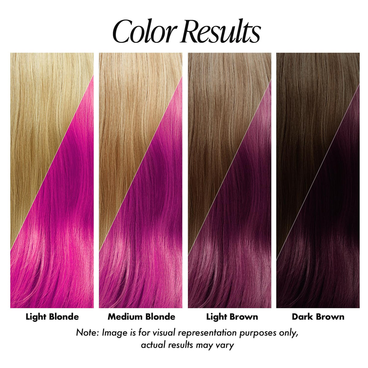 Adore applying neon pink dye on hair demonstrating easy at-home use
