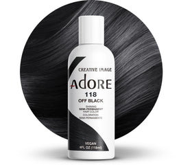 Adore front packaging shows off black shade and benefits