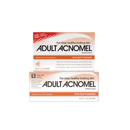 Adult Acnomel front packaging showing brand and tube benefits