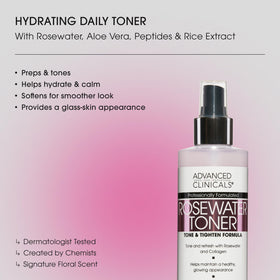 Advanced Clinicals spray nozzle disperses fine mist for quick hydration