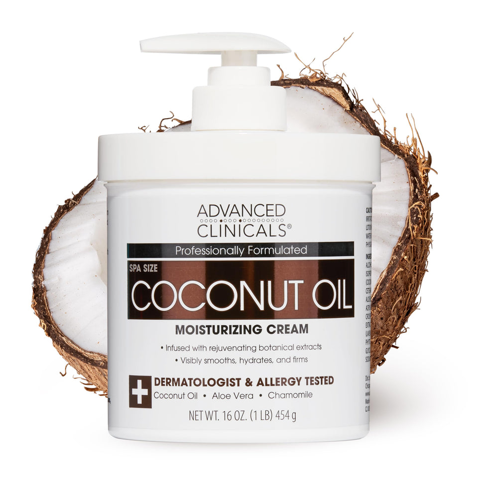 Advanced Clinicals jar front view showing product branding and size, clear hydration benefit