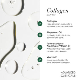 Advanced Clinicals texture drop of oil highlighting lightweight absorption