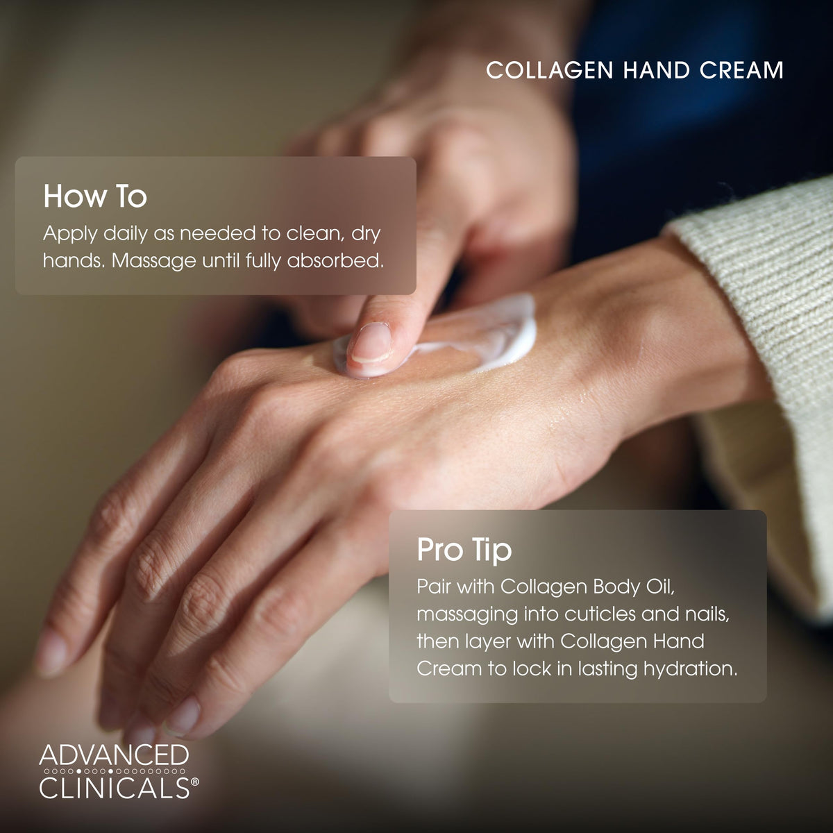 Advanced Clinicals used on elbows and heels to soften rough skin