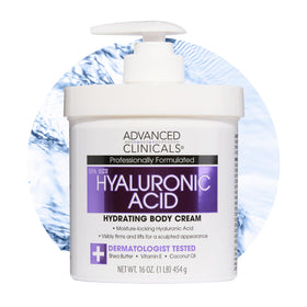 Advanced Clinicals jar front view showing product and brand benefits
