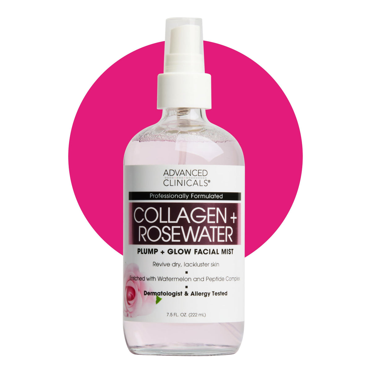 Advanced Clinicals front bottle view showing product and instant hydration benefit