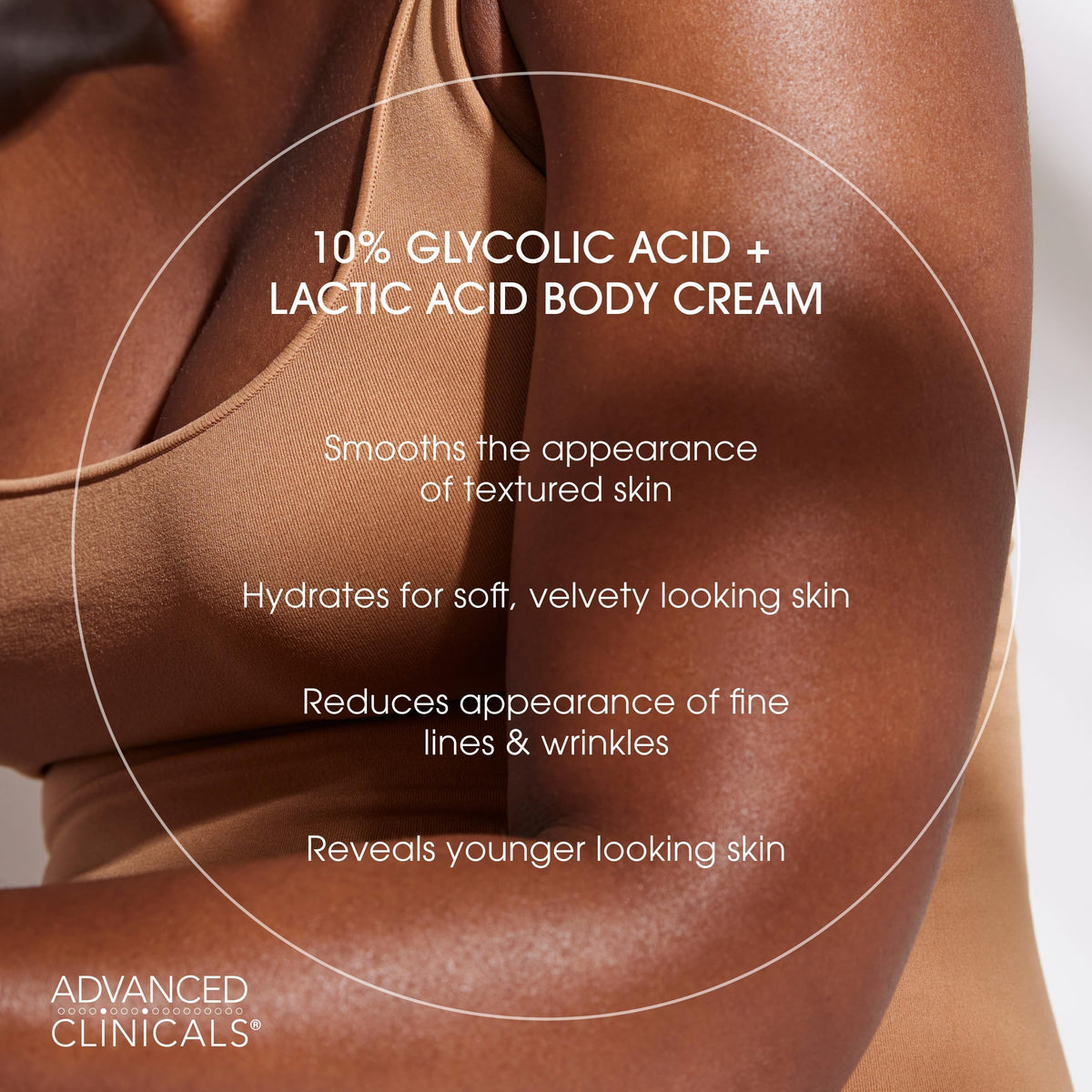 Advanced Clinicals ingredient visual highlighting hyaluronic acid and licorice root benefits