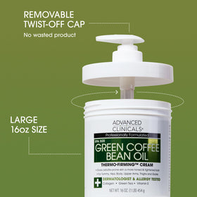 Advanced Clinicals green coffee beans ingredient for energized skin