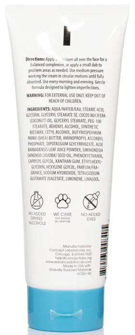 Advanced Clinicals product label and back instructions showing usage clarity benefit