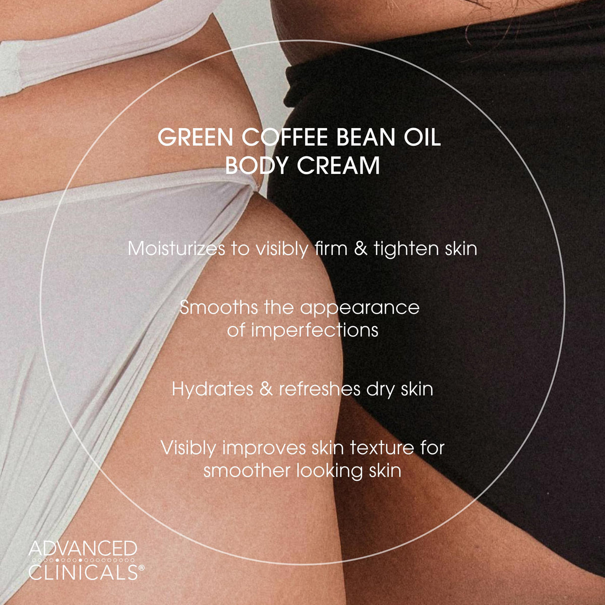Advanced Clinicals ingredient label view showing collagen and caffeine