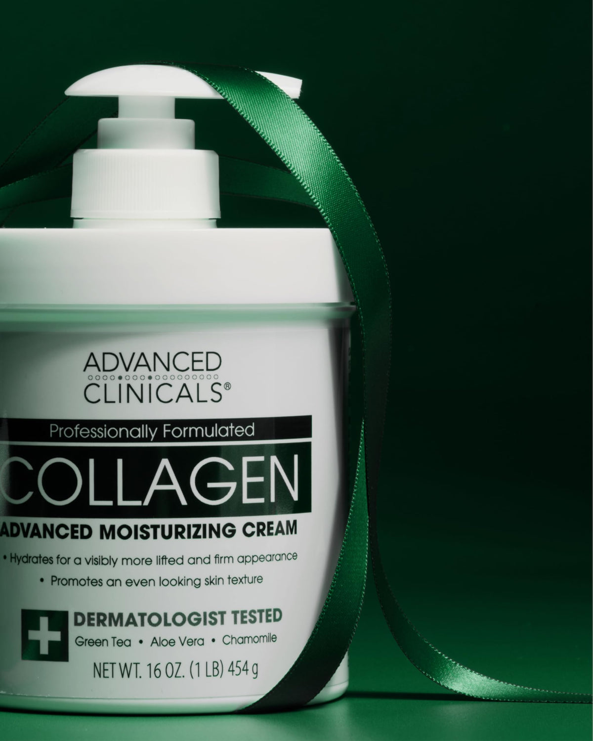 Advanced Clinicals lifestyle shot on bathroom counter suggesting daily use