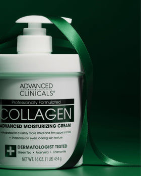Advanced Clinicals lifestyle shot on bathroom counter suggesting daily use